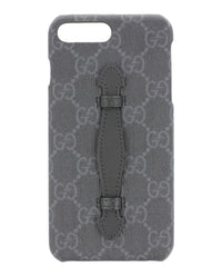 Gucci Mens iPhone 8 Supreme Cell Phone Case Black