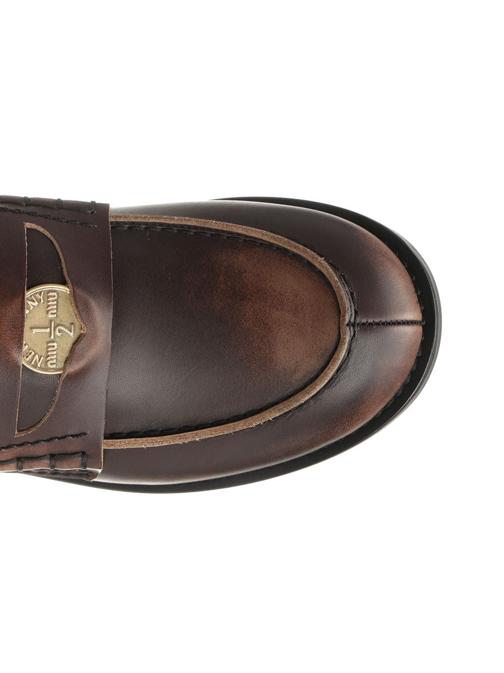 Miu Miu Women Vintage Effect Leather Moccasins