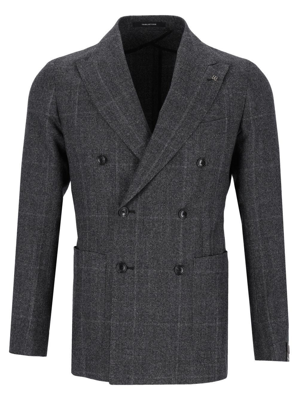 Tagliatore Tagliatore Men Montecarlo Checked Virgin Wool Suit