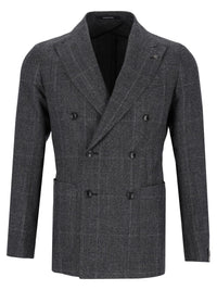 Tagliatore Tagliatore Men Montecarlo Checked Virgin Wool Suit
