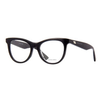 Bottega Veneta Eyeglasses Cat Eye Full Rim, Black Frame and Clear Demo Lenses Lens BV1064O001