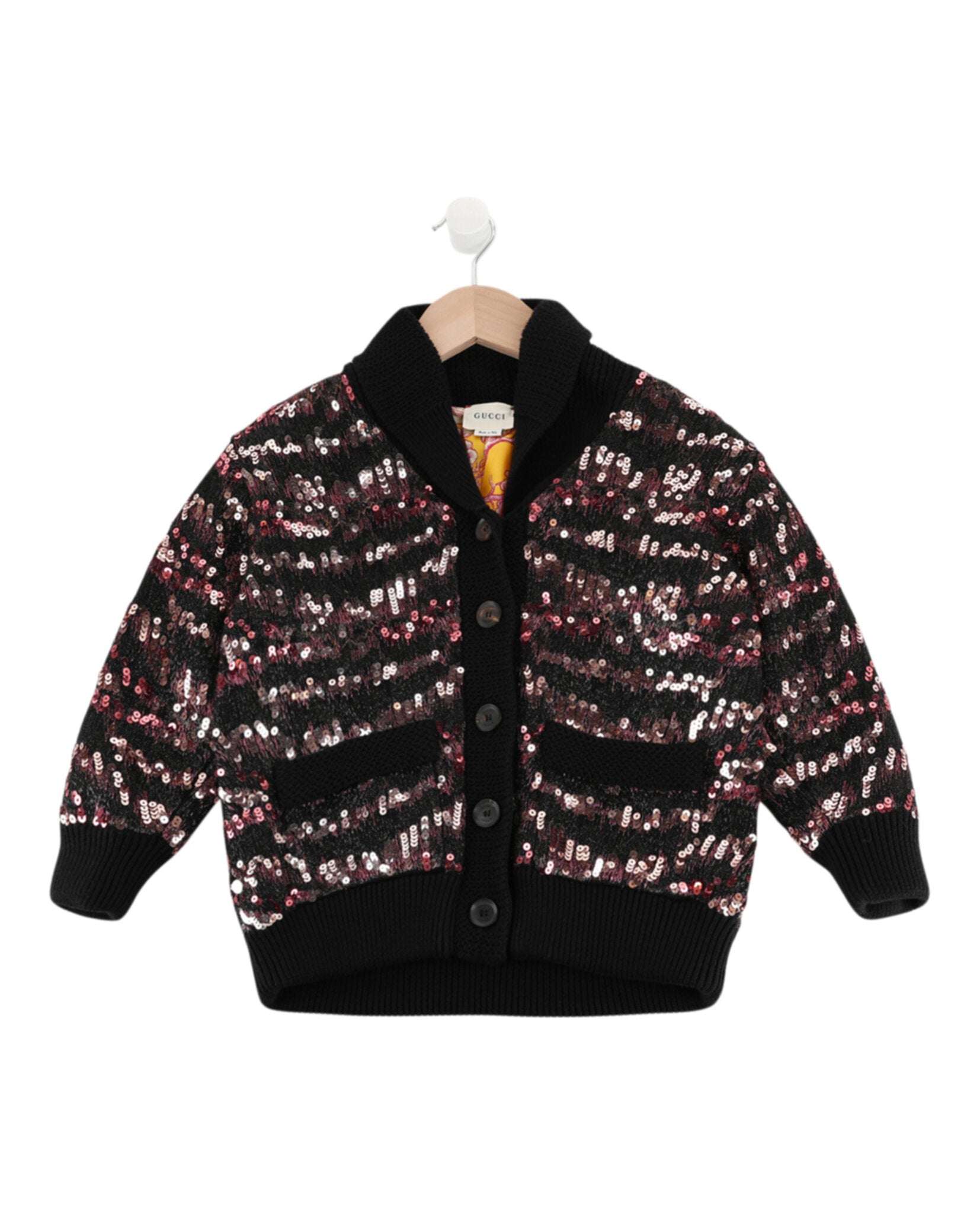 Gucci Girls Sequin Tiger Cardigan