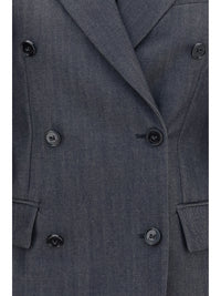 BALENCIAGA Balenciaga Women Double-Breasted Wool Blazer