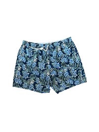 Isaia Green Blue Mens Floral Swim Trunk XXXL Blue
