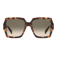 Moschino Sunglasses Square Full Rim, Havana Frame and Green Gradient Lens MOS127/S/US005L9K