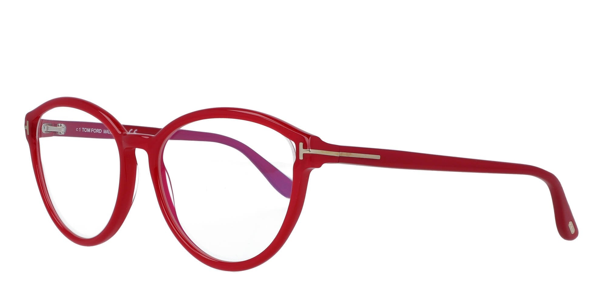 Tom Ford Tom Ford Tom Ford Women's Shiny Pink / Clear Women's Frames