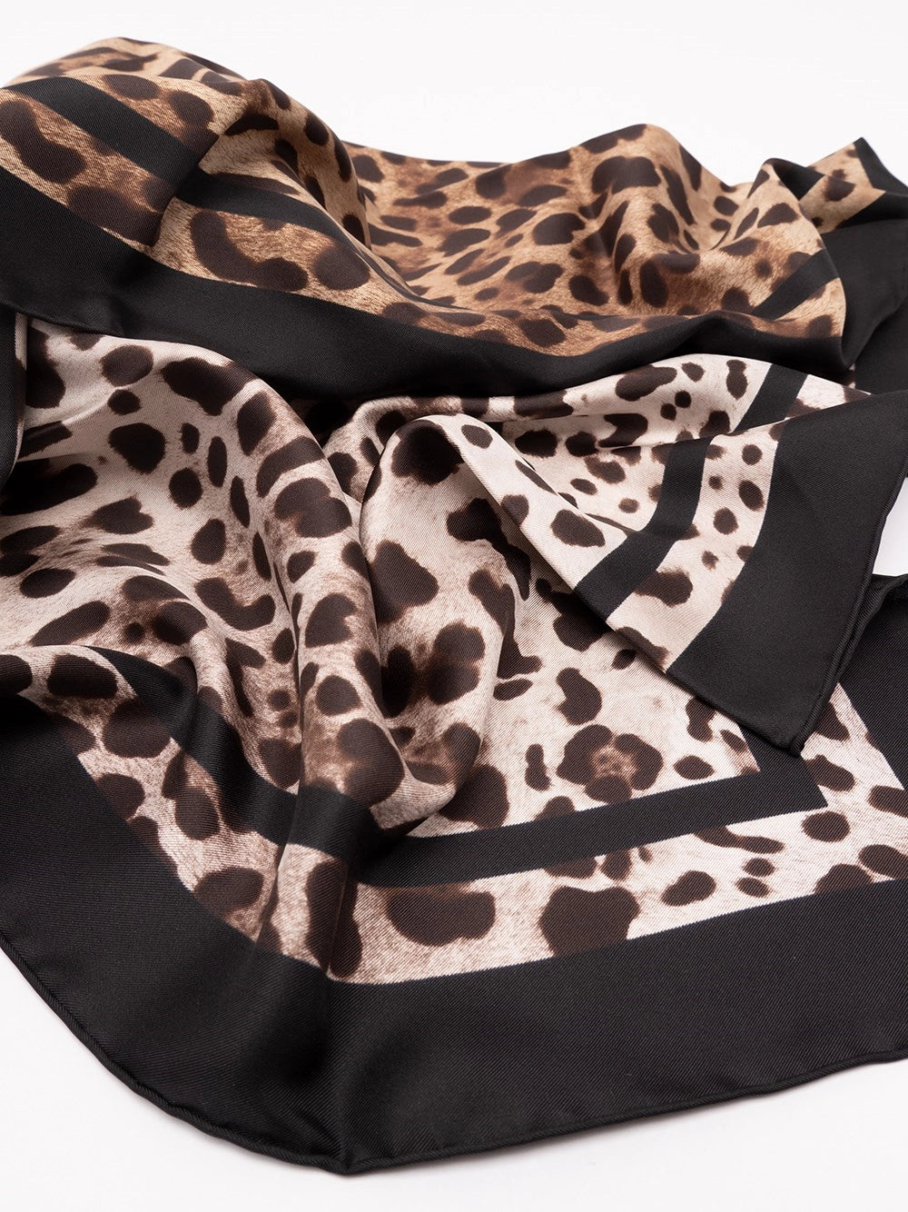 Dolce & Gabbana Women Leopard-Print Silk Twill Foulard (90X90)