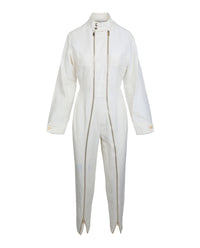 Stella McCartney Womens Alma All In One Jumpsuit 42 Cream