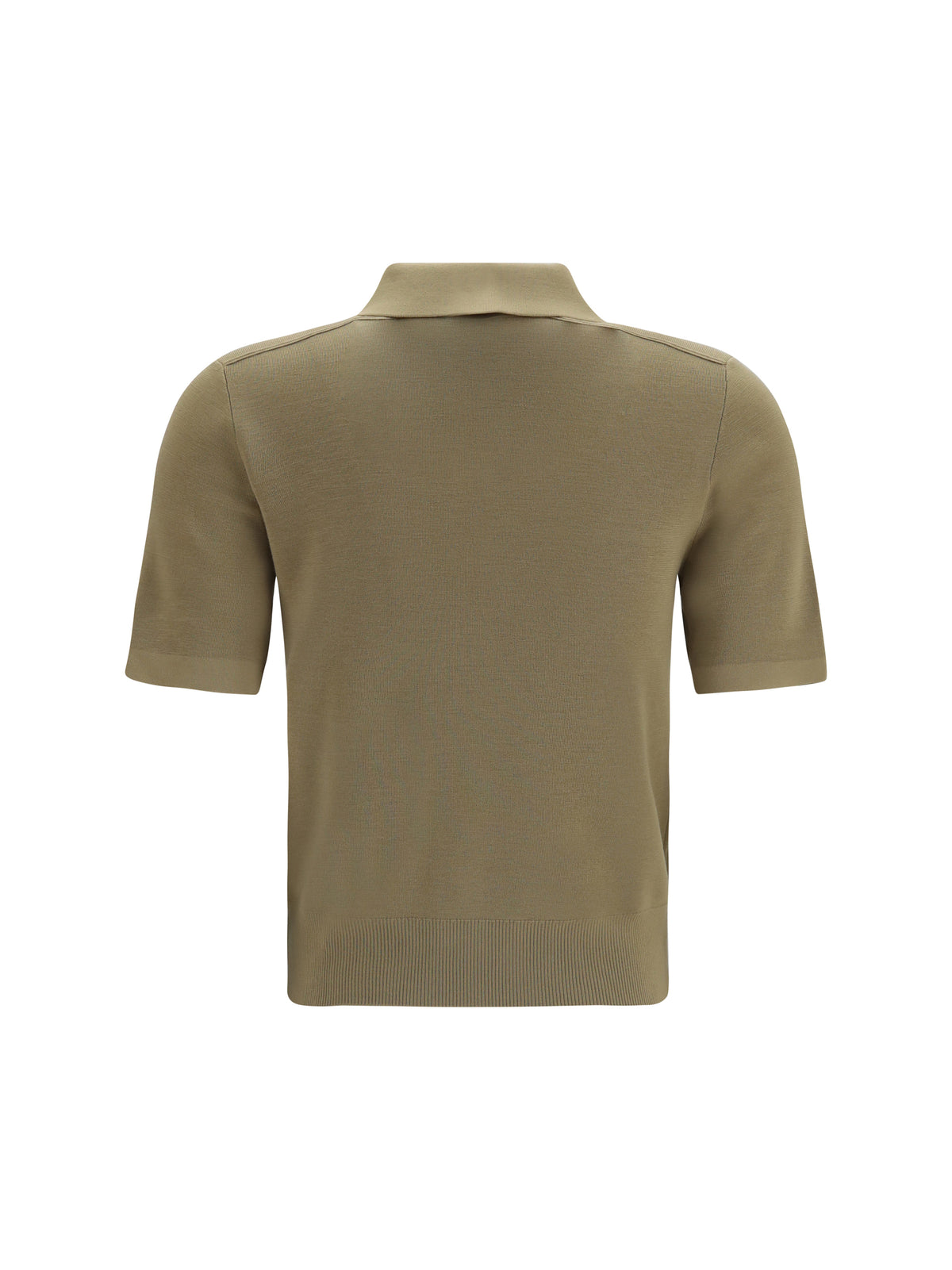 Burberry Women Knit Polo With Check Trim