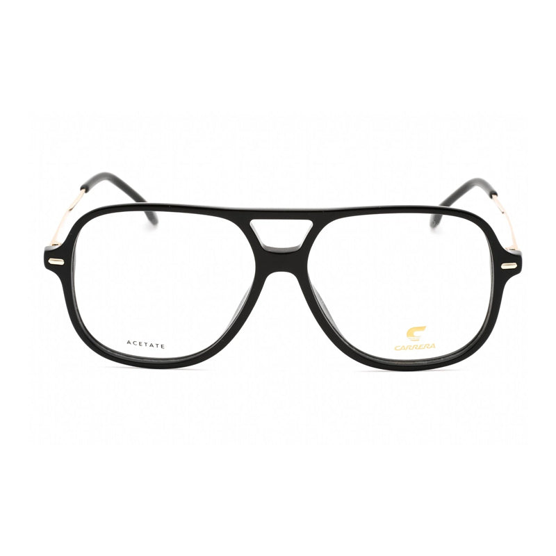 Carrera Carrera Eyeglasses Rectangle Full Rim, Black Frame and Clear Demo Lenses Lens CARRERA3023080700