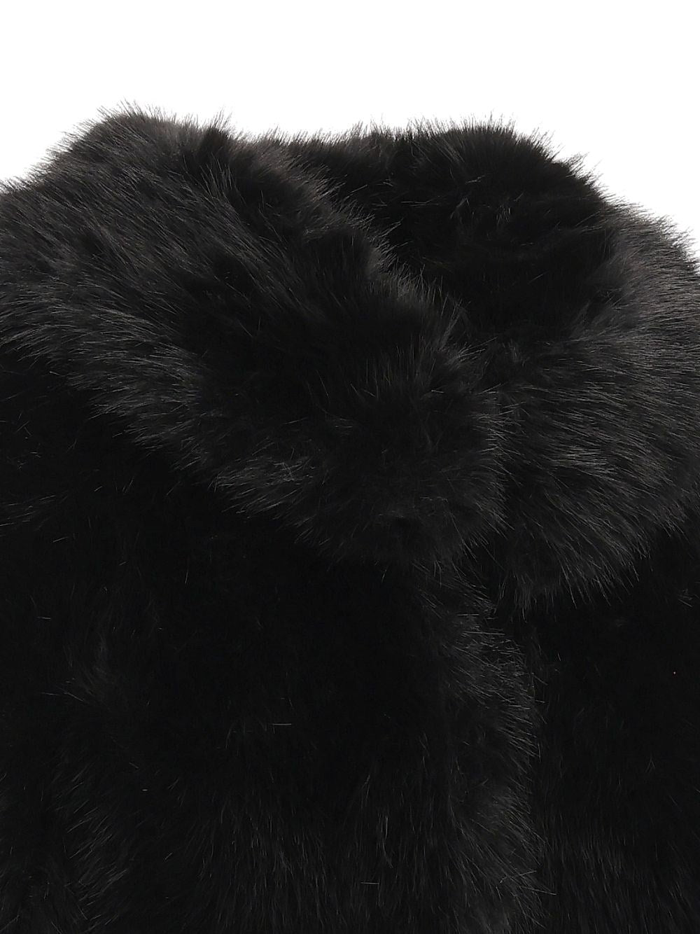 Rotate Women Faux Fur Flared Faux Fur Jacket