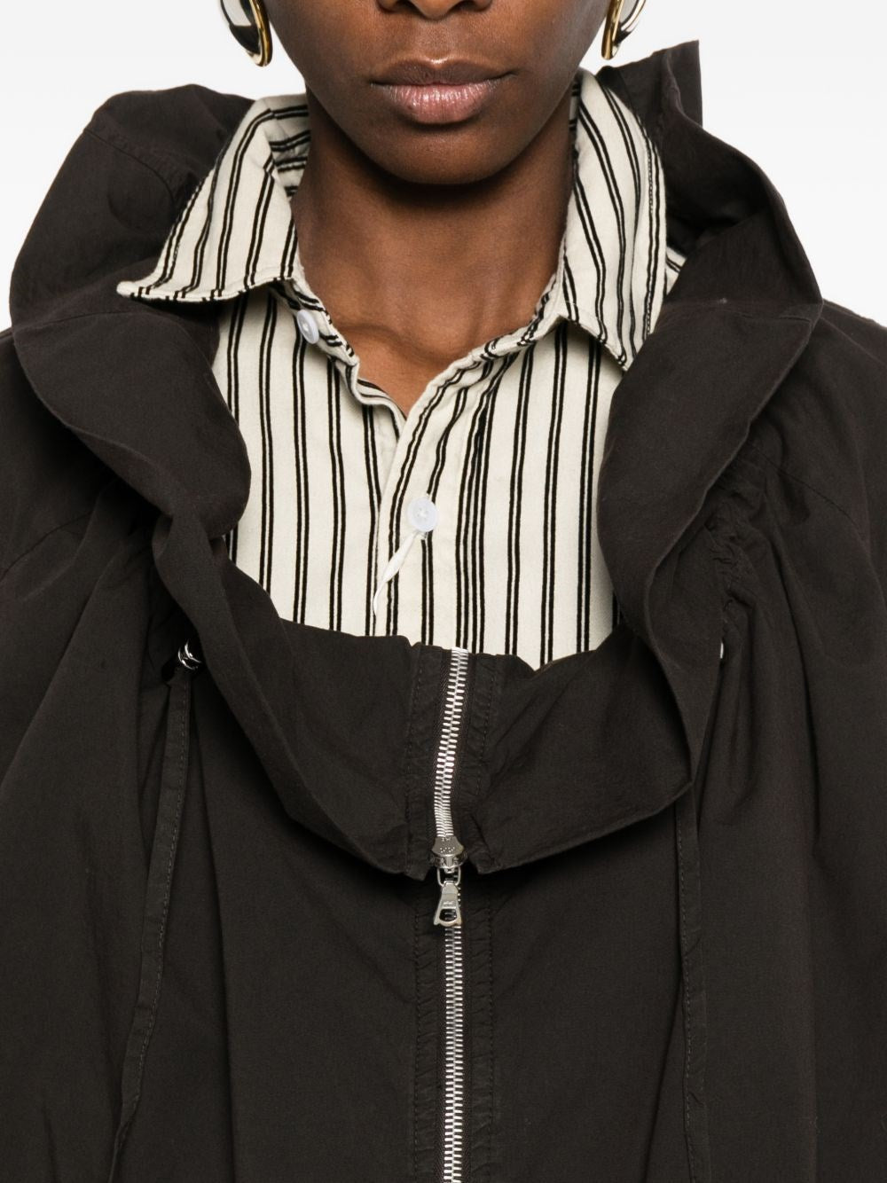 Dries Van Noten Dries Van Noten Women Cotton Blend Ruffled Jacket