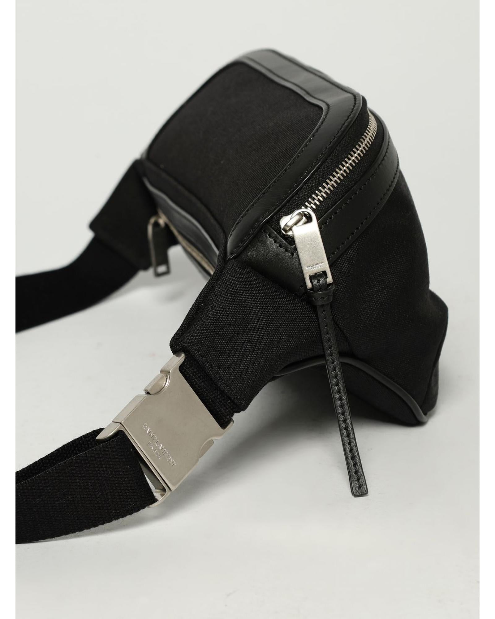 【SAINT LAURENT】BELT BAG Saint Laurent Belt Bag Zippered Men Black Belt Bags – Bluefly