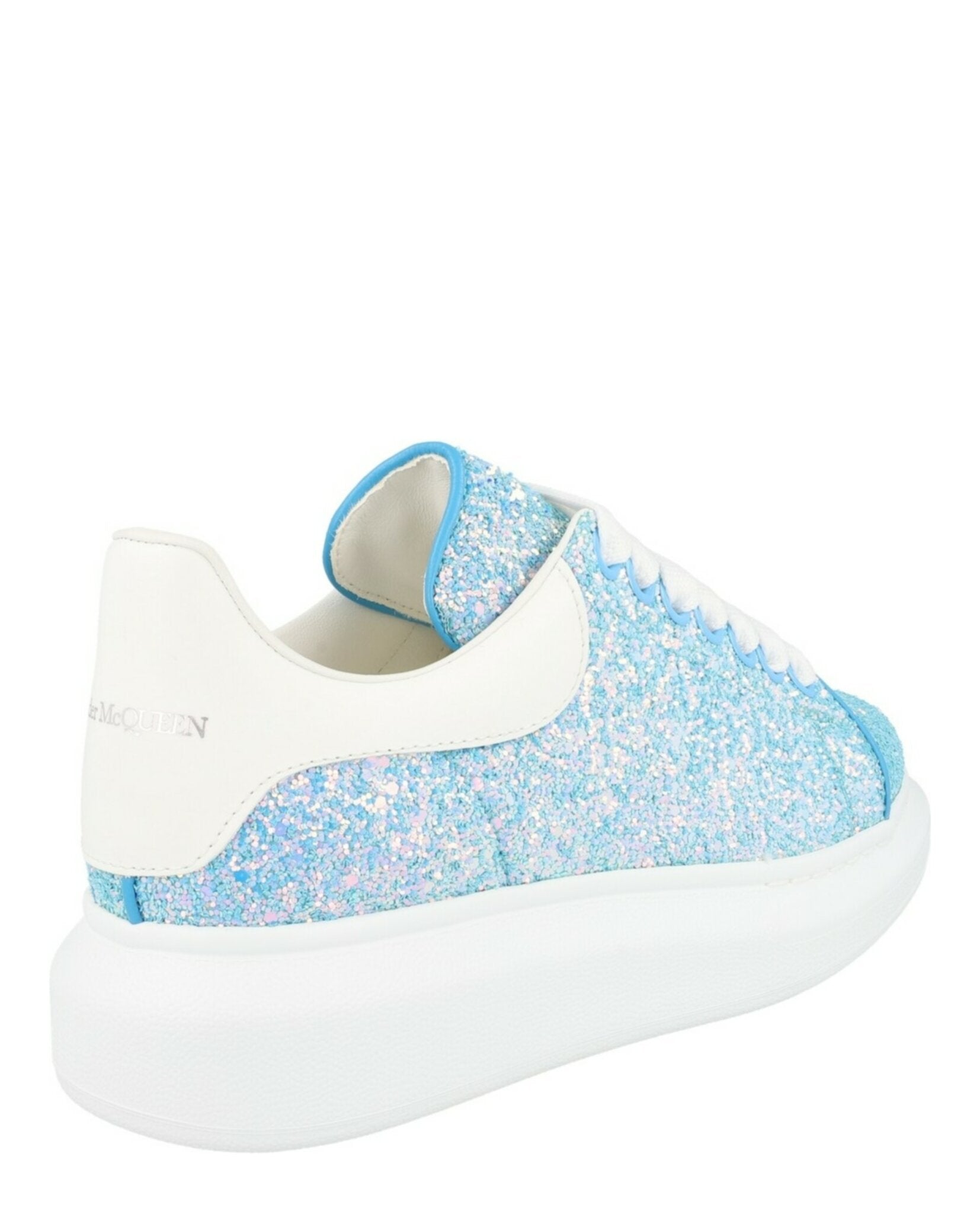 Alexander McQueen Womens Glitter Oversized Sneakers