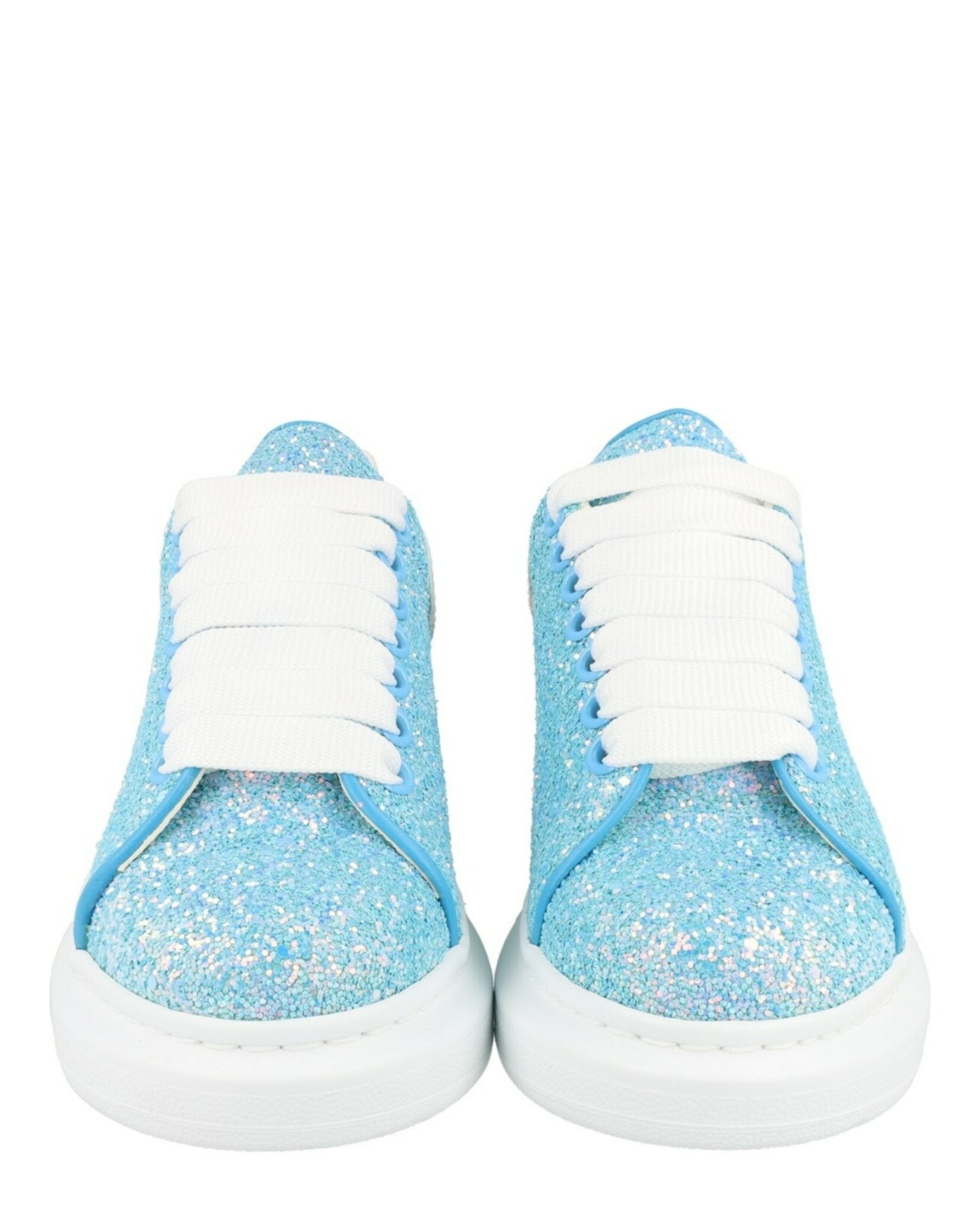 Alexander McQueen Womens Glitter Oversized Sneakers