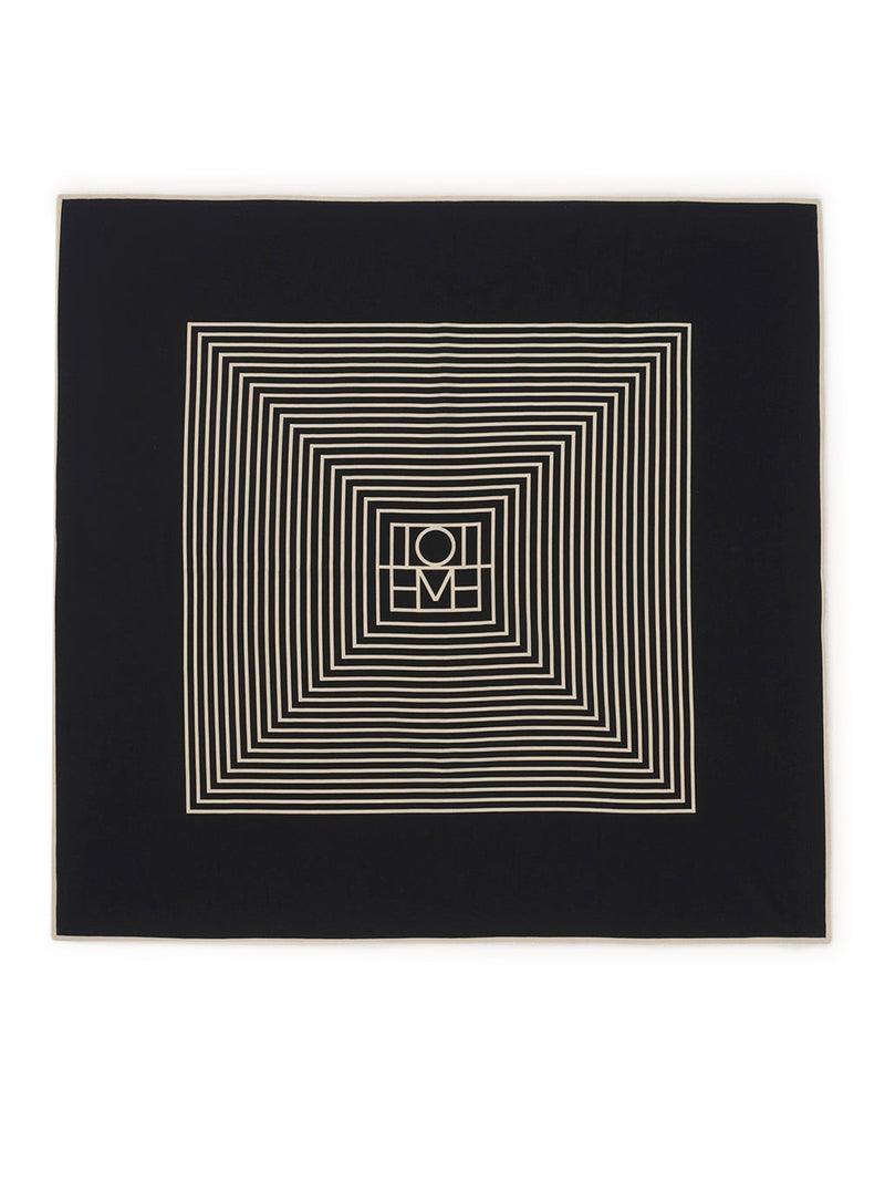 Toteme Toteme Women Silk Scarf With Monogram