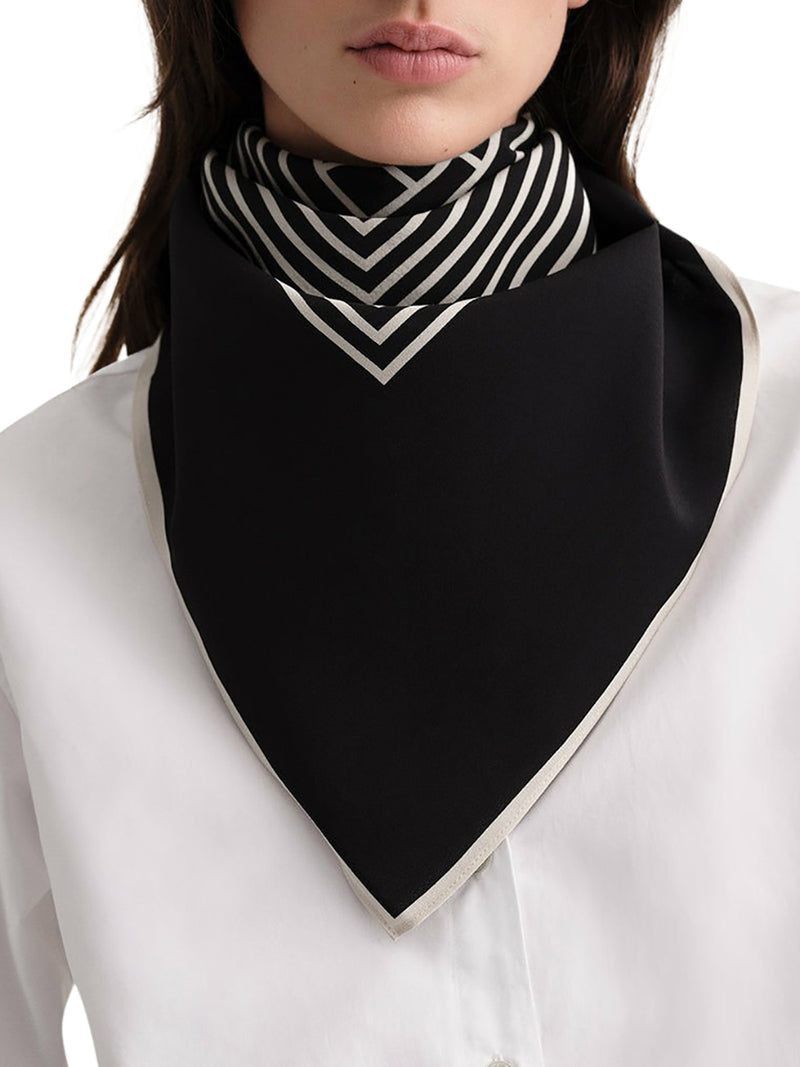 Toteme Toteme Women Silk Scarf With Monogram