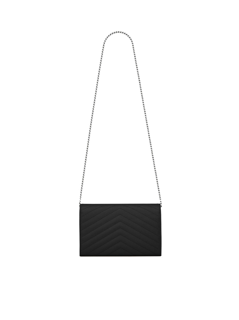 Saint Laurent Saint Laurent Women Classic Cassandre Chain Clutch In Grain De Poudre Leather