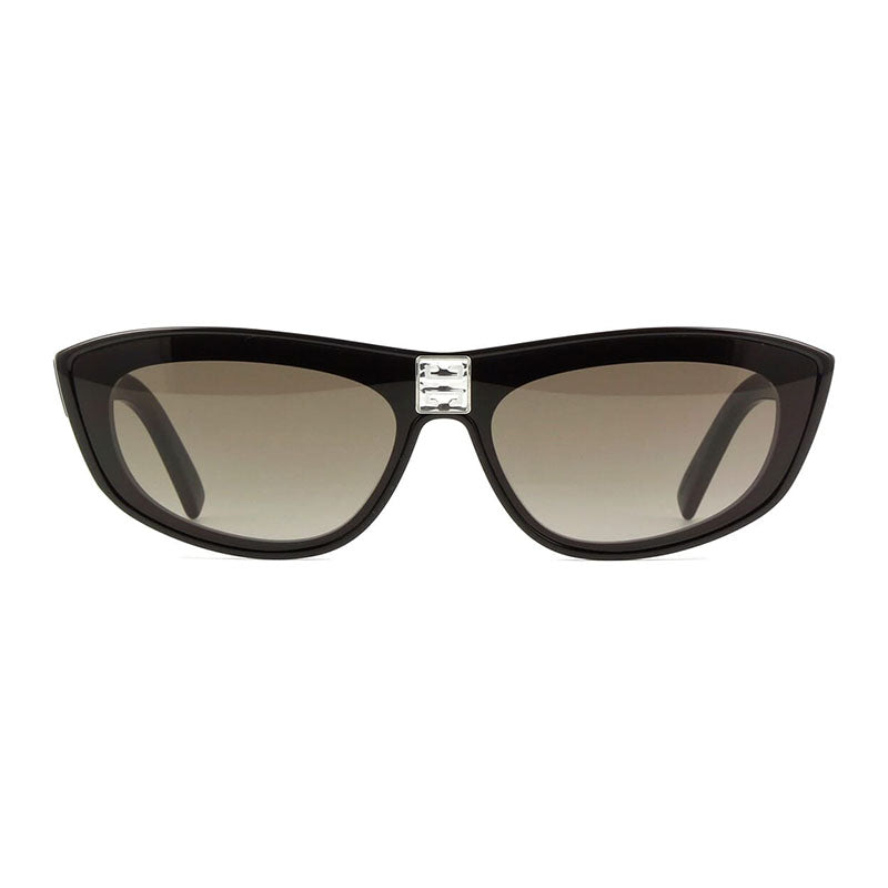 Givenchy Sunglasses Shield Full Rim, Shiny Black Frame and Brown Gradient Lens GV40027I01B