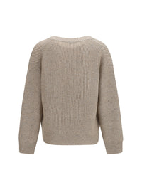 BRUNELLO CUCINELLI Brunello Cucinelli Women Cashmere And Mohair V-Neck Sweater