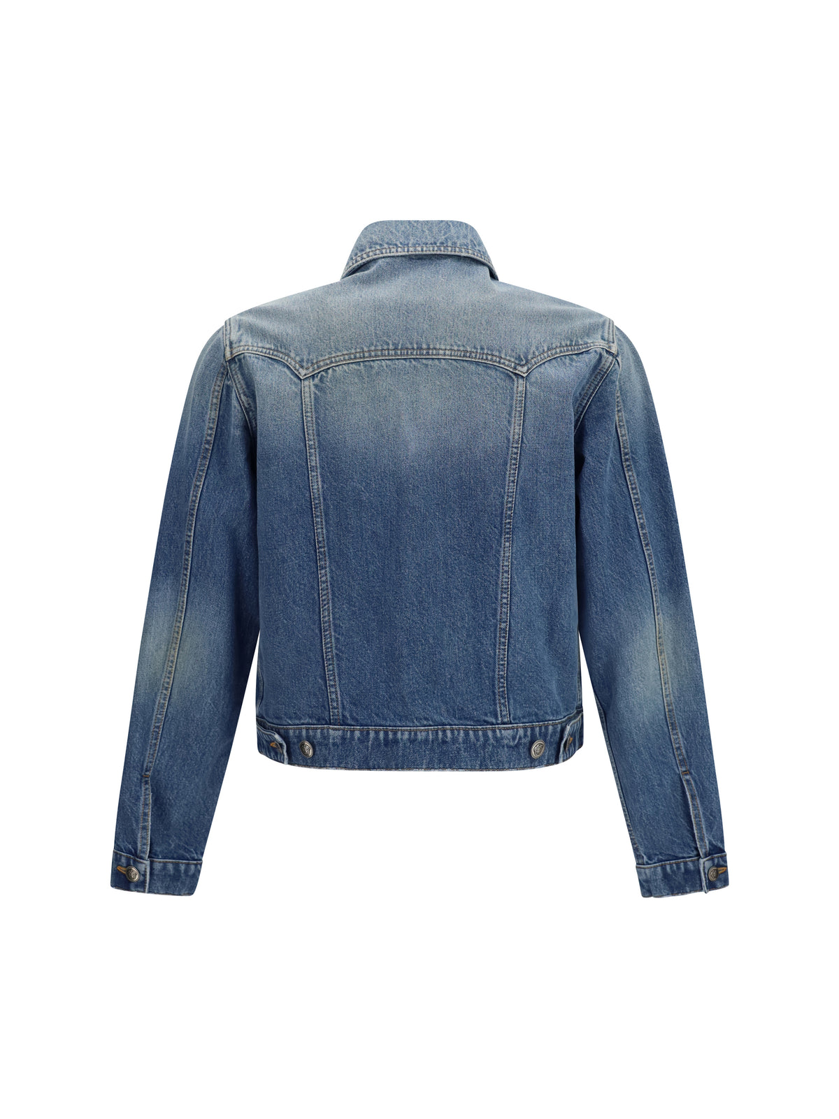 Versace Men Stonewashed Denim Jacket
