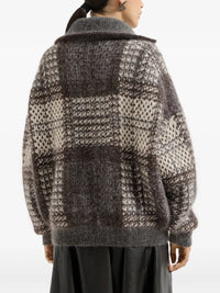 Brunello cucinelli Brunello Cucinelli Women Dazzling Tartan Double  Knit Cardigan