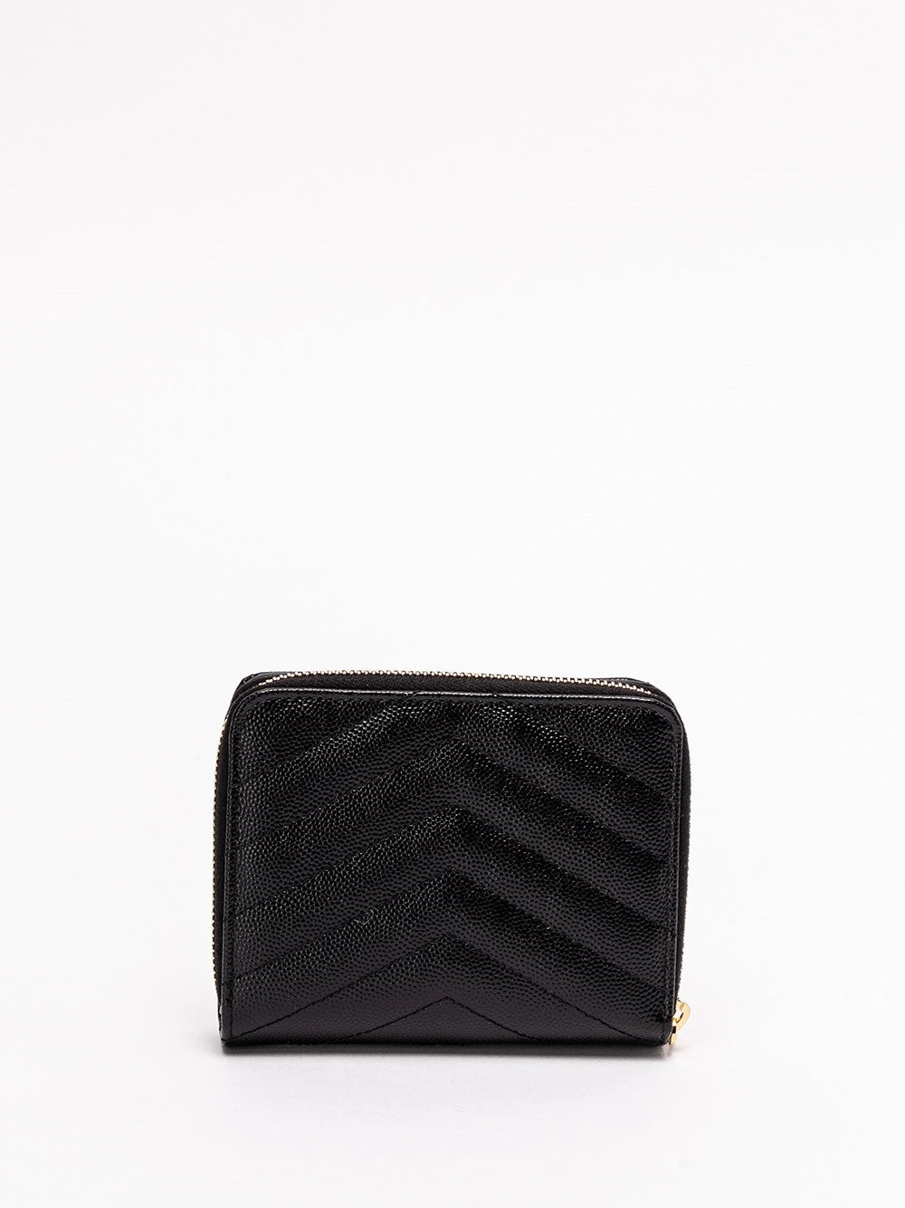 Saint Laurent Women `Cassandre Matelassé` Compact Zip Around Wallet