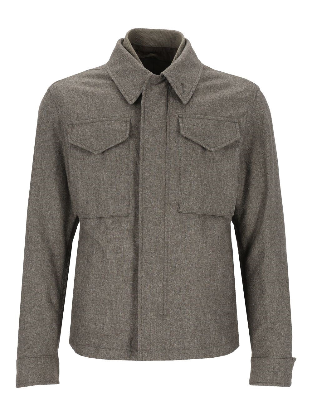 Eleventy Eleventy Men Wool And Cotton Safari Jacket