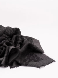 Saint laurent Saint Laurent Men Cassandre Scarf In Cashmere And Silk Jacquard