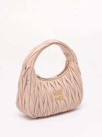 Miu Miu Women `Wander` Matelassé Leather Hobo Bag