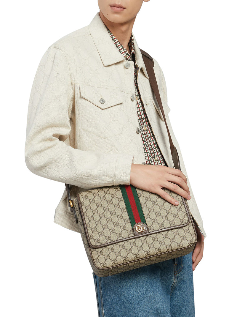 Gucci Men Ophidia Shoulder Bag Medium Size