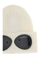 C.P. Company Men Goggle Beanie Hat In Extrafine Merino Wool