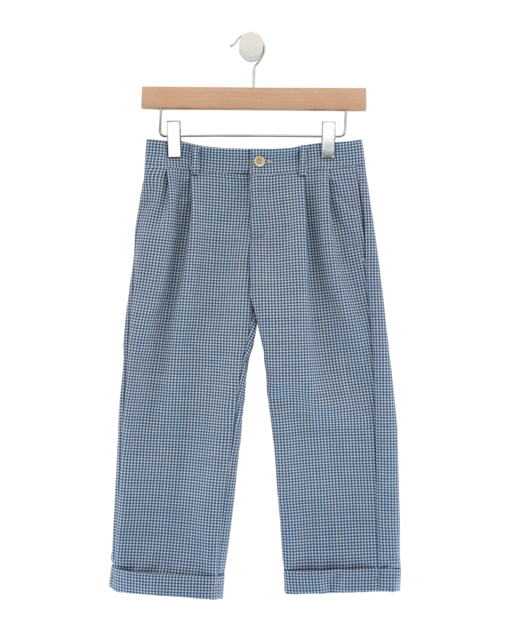 Gucci Boys Pleated Plaid Pants