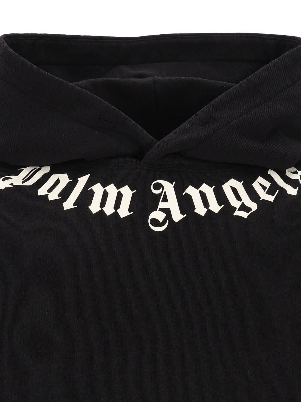 Palm Angels Men Neck Logo Hoodie
