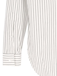 Balenciaga Men Regular Fit Shirt Soft Stripe Popeline