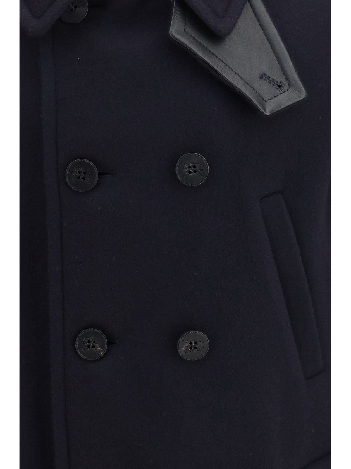 Burberry Men Wool Cashmere Pea Coat