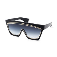 Loewe Loewe Sunglasses Shield Full Rim, Black Gold Frame and Gradient Smoke Lens LW40012I05B