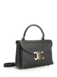 Celine Women Nino Teen Bag In Garnet Leather