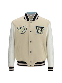 Off-White Men Varsity Star Logo Jacket