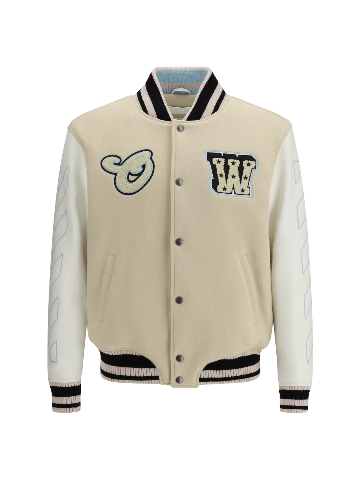 Off-White Men Varsity Star Logo Jacket