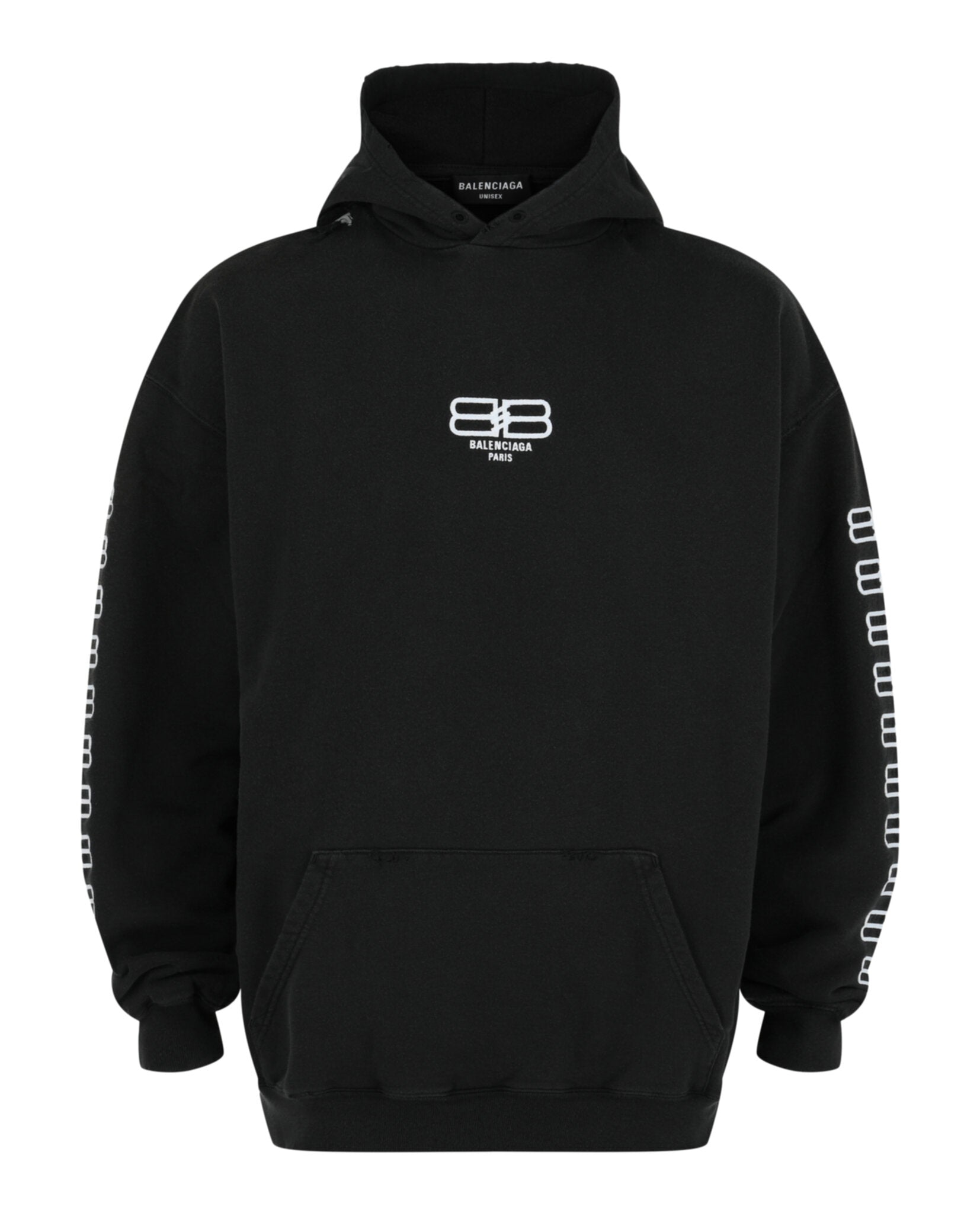 Balenciaga Balenciaga Mens BB Paris Icon Medium Fit Hoodie