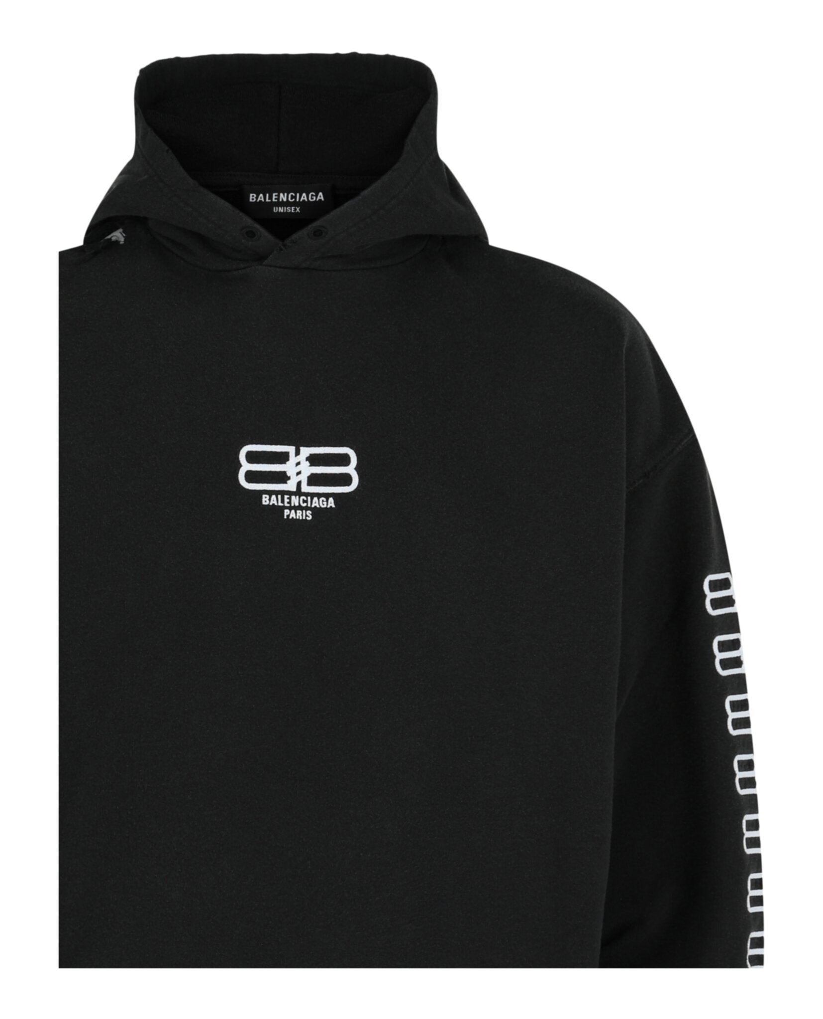 Balenciaga Balenciaga Mens BB Paris Icon Medium Fit Hoodie