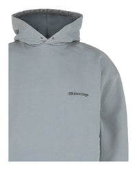 Balenciaga Balenciaga Mens Embroidered Logo Hoodie