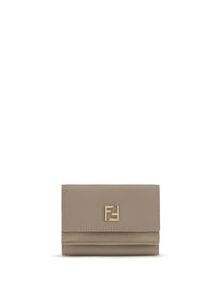 Fendi Women Ff Mini Trifold Leather Wallet