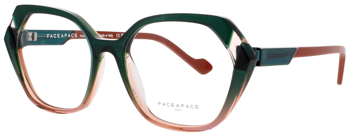 Face A Face Face A Face Optical Glasses PINK & GREEN DEGRADE