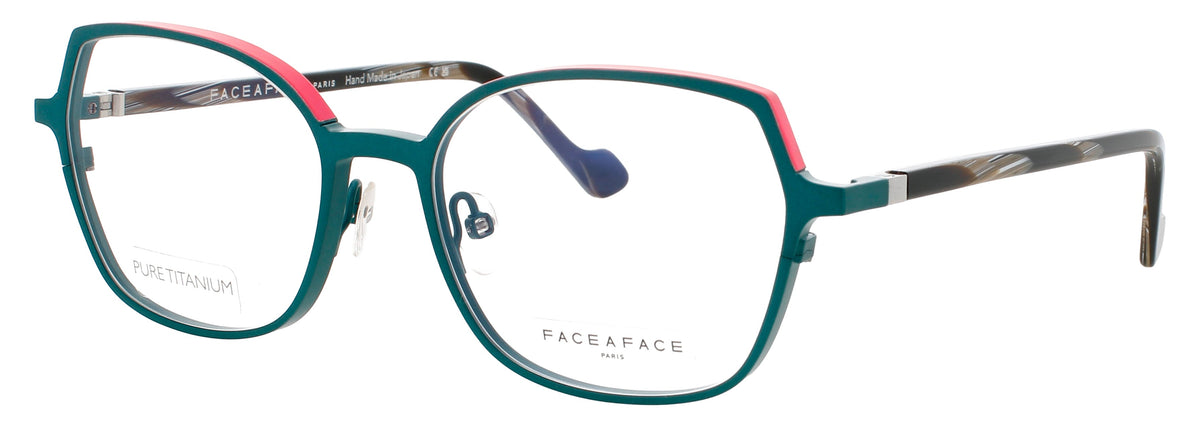 Face A Face Face A Face Optical Glasses Turquoise