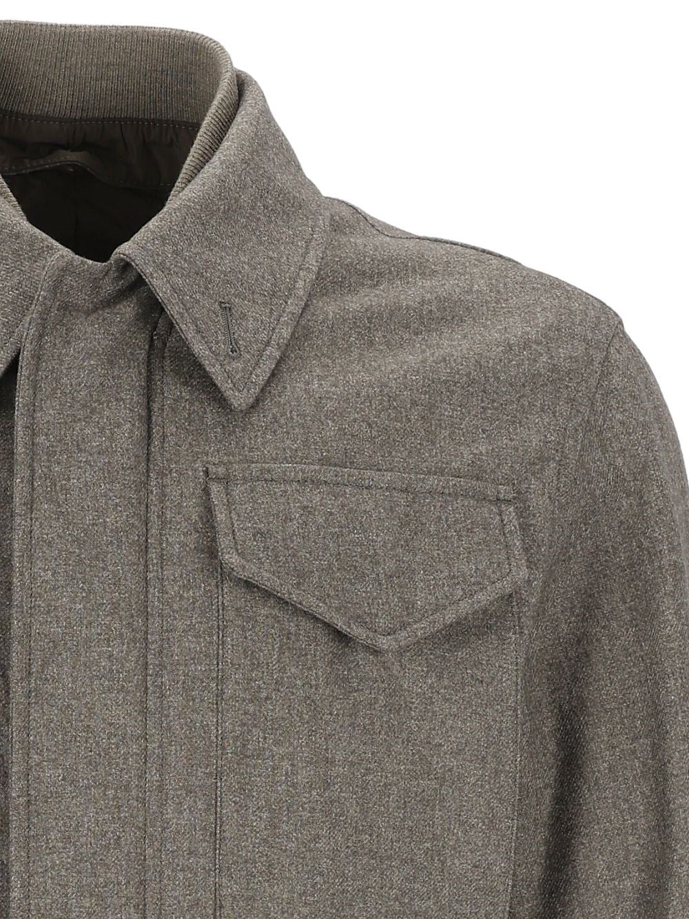 Eleventy Eleventy Men Wool And Cotton Safari Jacket