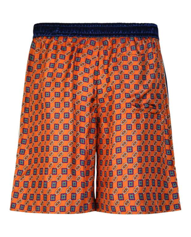 Gucci Mens Silk Patterned Shorts