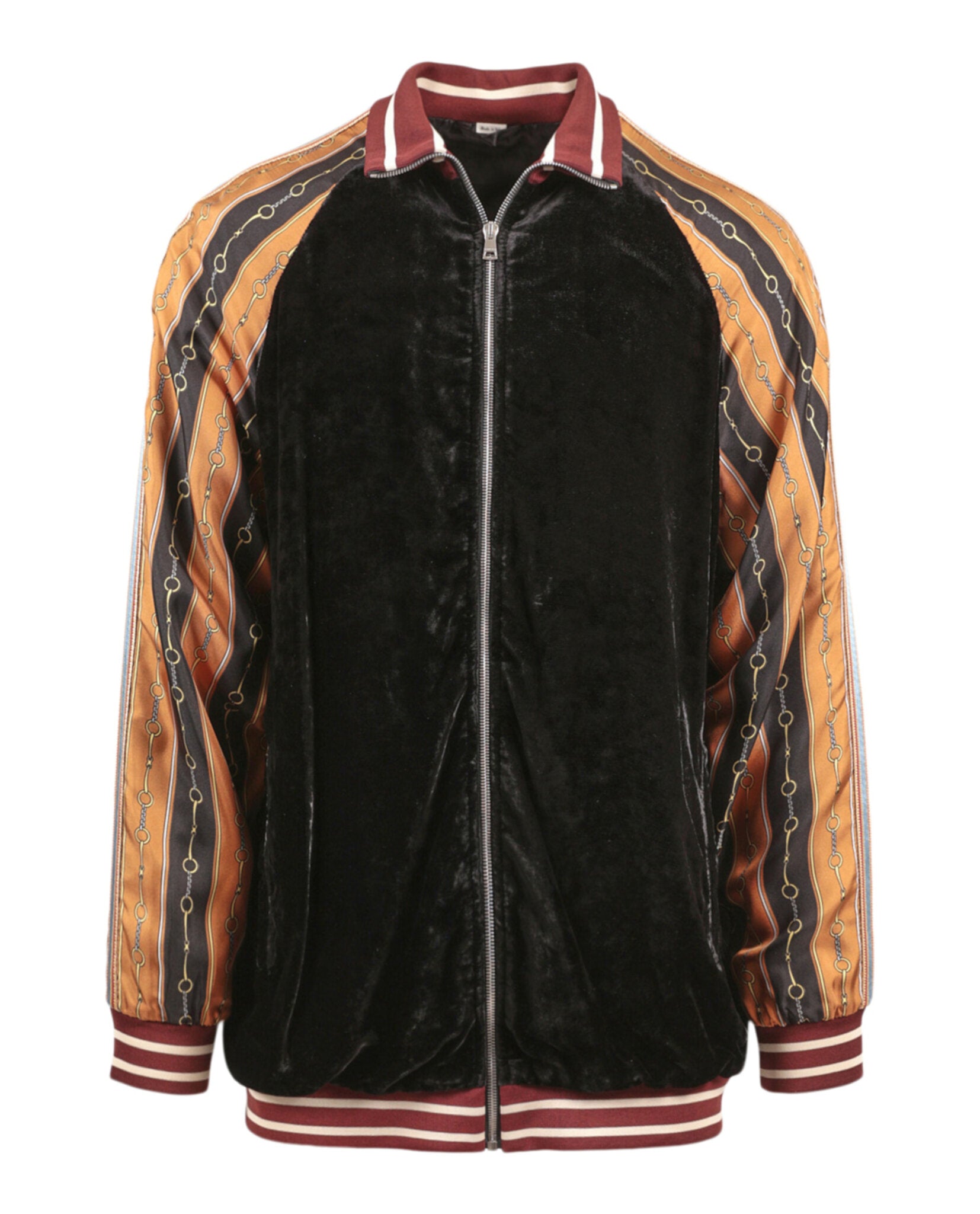 Gucci Mens Mixed Media Track Jacket