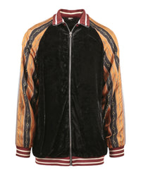 Gucci Gucci Mens Mixed Media Track Jacket